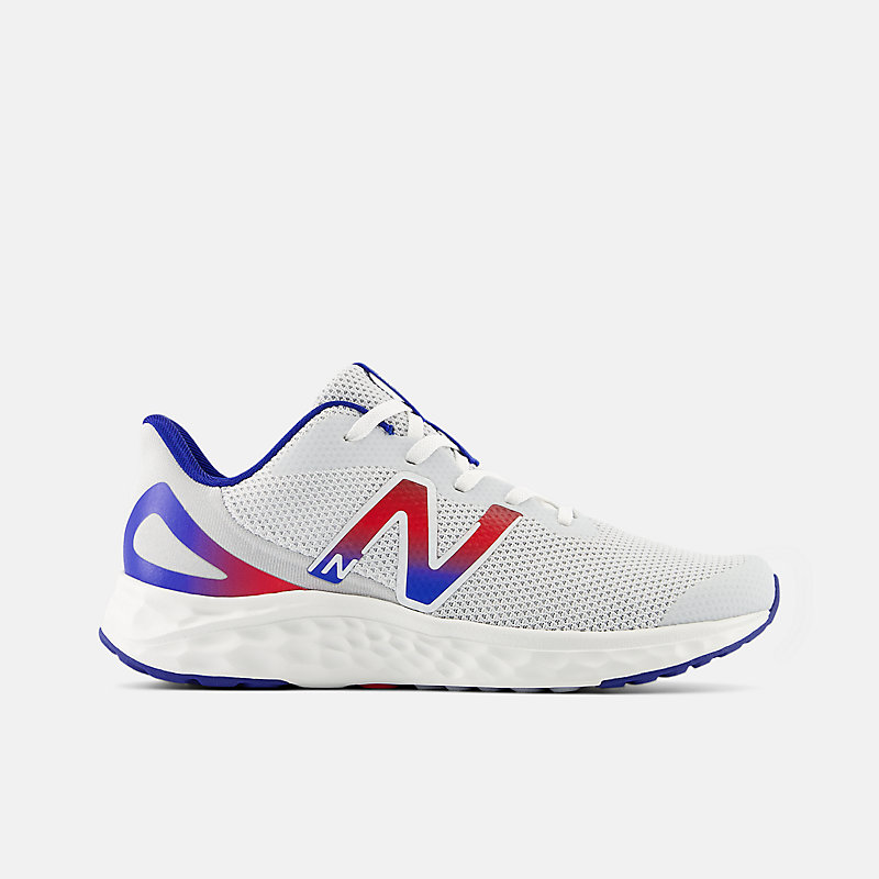 Αφρός Fresh Foam Arishi v4 για παιδιά – Γκρι χαλαζία με σχέδια Team Royal και Team Red