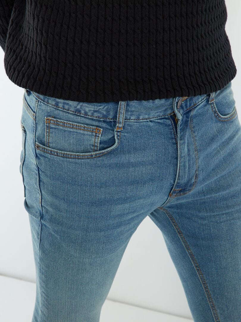 Pantalones vaqueros ajustados L34 - Piedra usada
