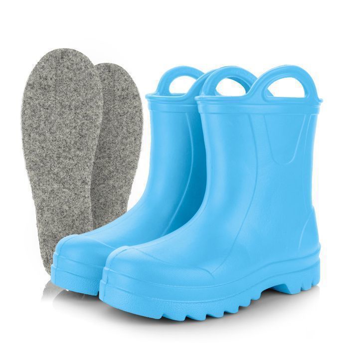 Bottes de Pluie Enfants 3Kamido GoSplash - Bottes de pluie - en matériau EVA légère pour garçons et filles - Bleu Clair