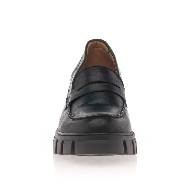 Svarta loafers/båtskor för kvinnor