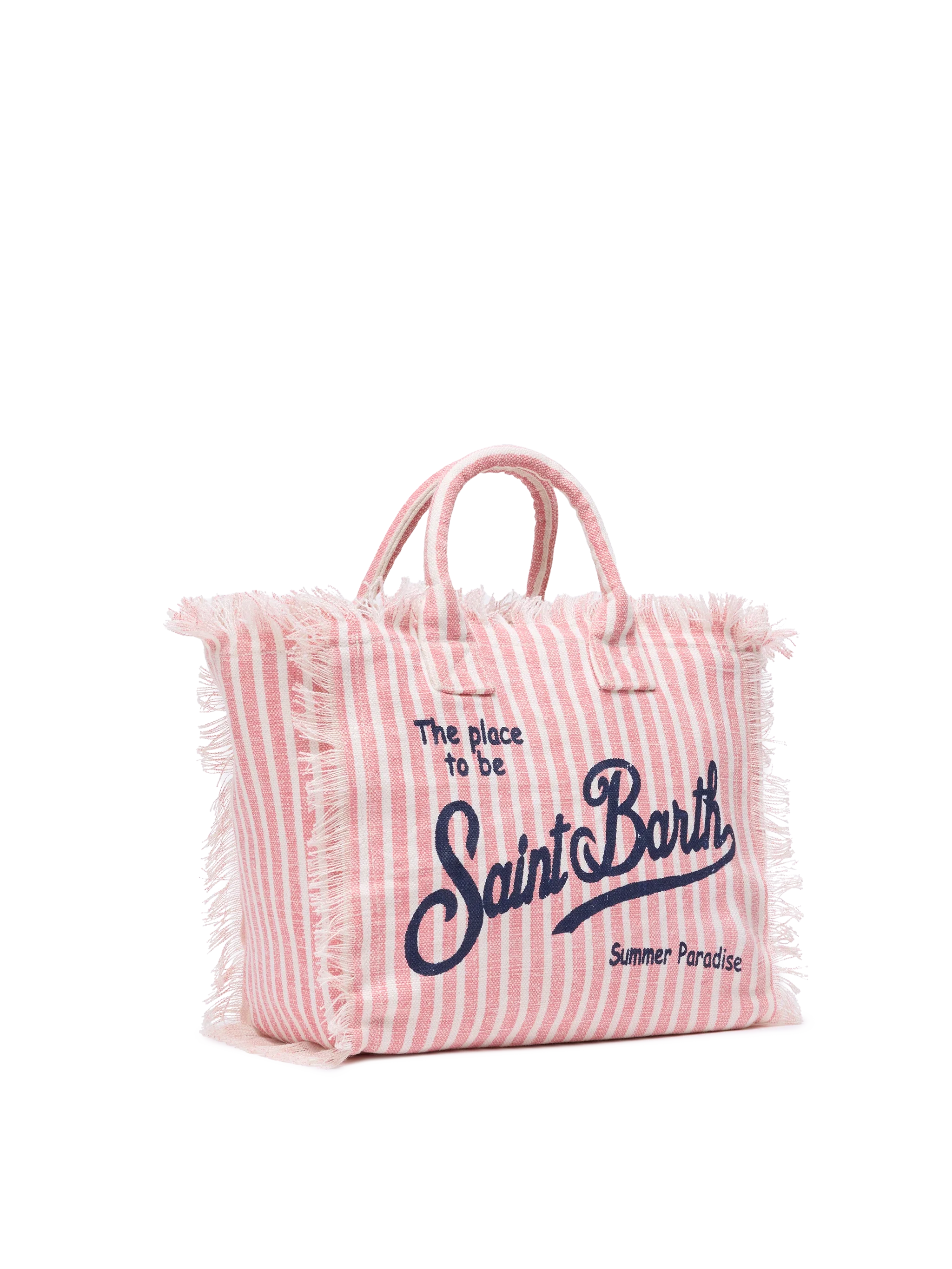 Colette linnen tas met gestreepte print