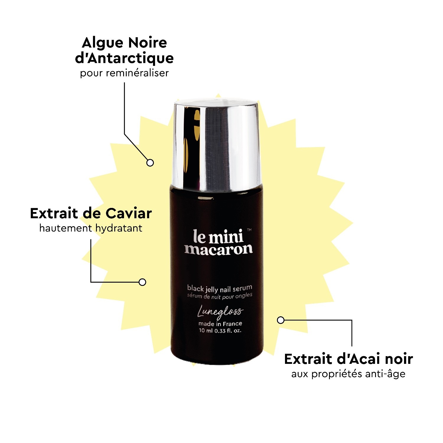 Le Mini Macaron Lunegloss - Sérum Revitalisant