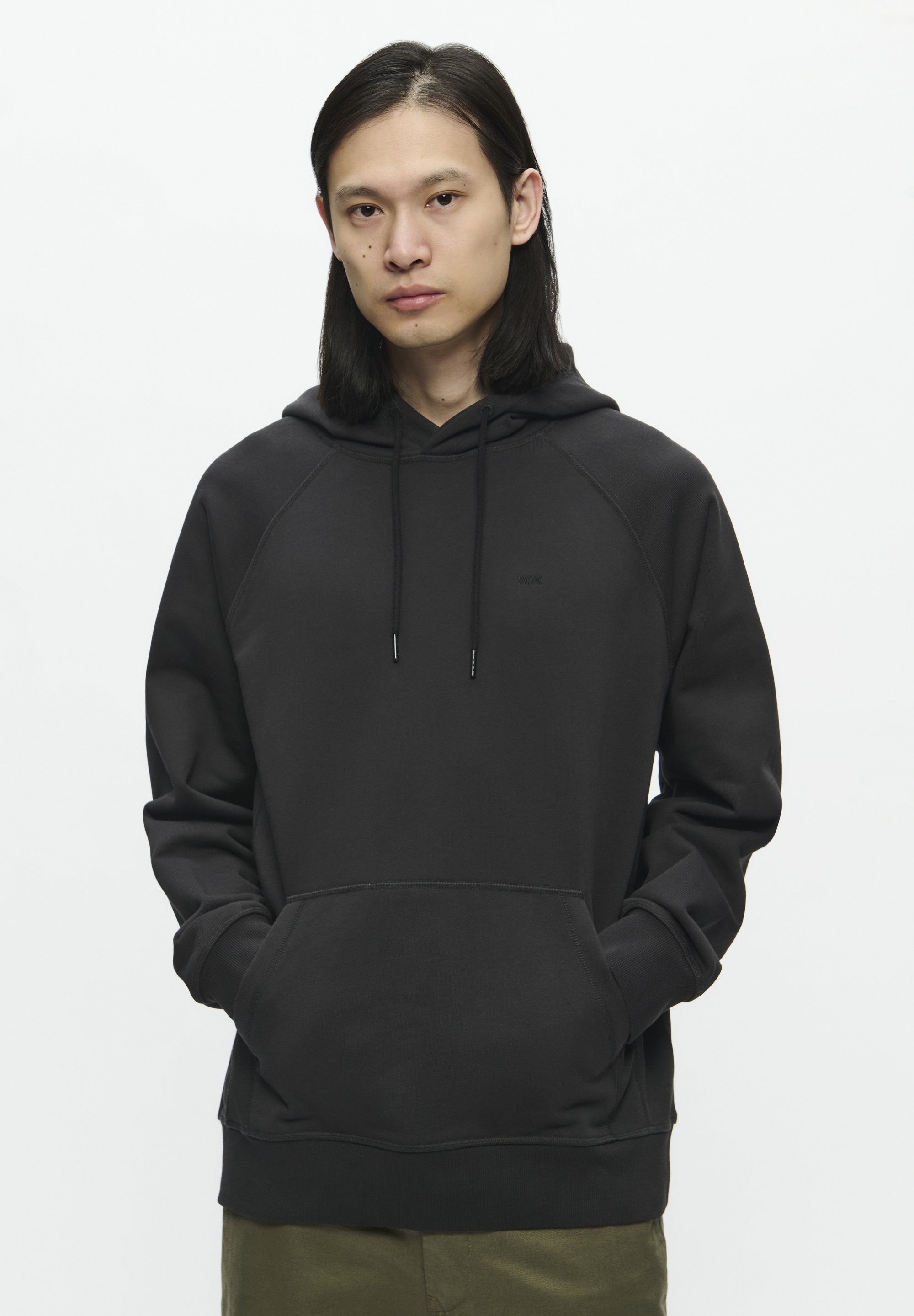 WOOD WOOD WW FRED HOODIE - Mikina s kapucí - black