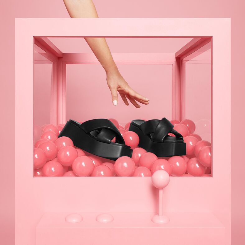 Zoccoli/ciabatte da donna neri