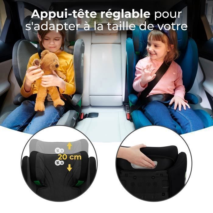 Seggiolino auto Kinderkraft JUNIOR FIX 2 i-Size nero