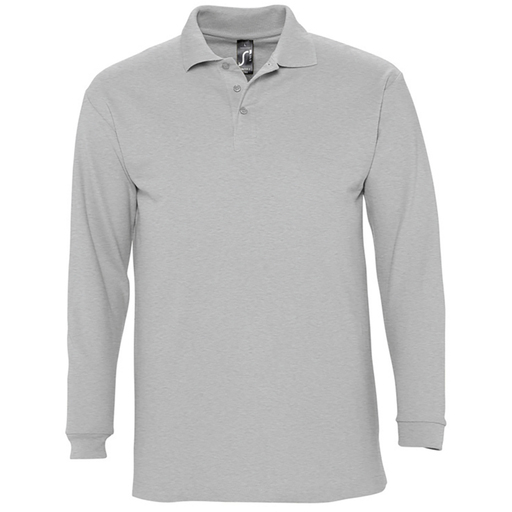  „Sols Winter II Plain“ ilgomis rankovėmis polo marškinėliai