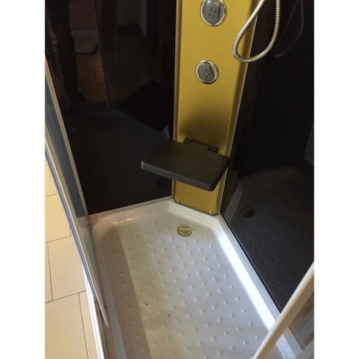 Cabina de ducha de hidromasaje Portofino de 100 x 70 cm para baño y masaje tipo spa, cristal de 5 mm, ¡exactamente como se muestra en la imagen! Grifo incluido.