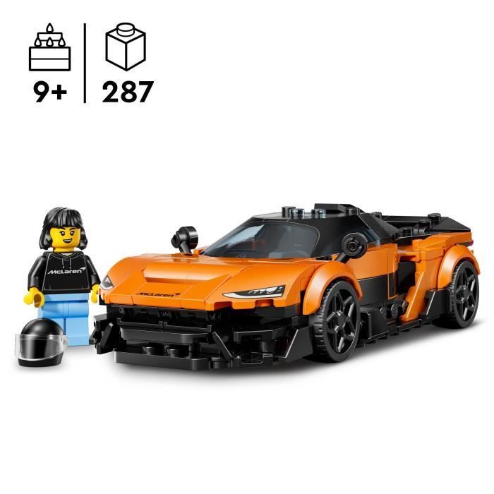 LEGO Speed Champions 77257 McLaren W1 - Macchinina arancione per bambini e bambine dai 9 anni in su