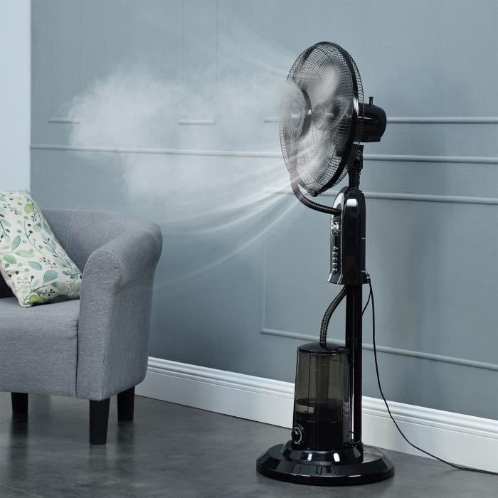 Ventilateur Humidificateur Ninove sur Pied 75 W Plastique Noir