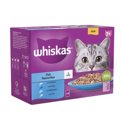 Whiskas 7+ Senior Zakjes in Gelei