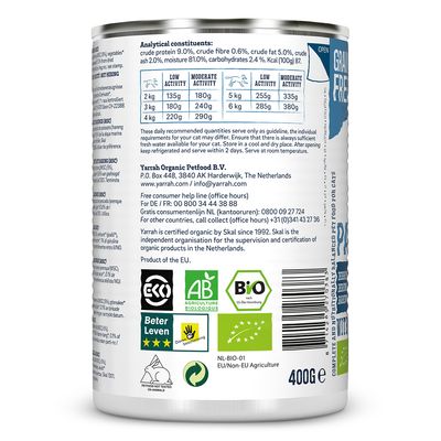 Confezione salva-paté biologico Yarrah, 12 x 400 g