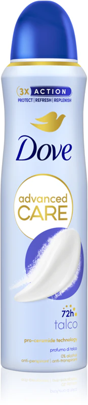 Dove Advanced Care Talco dezodorantspray