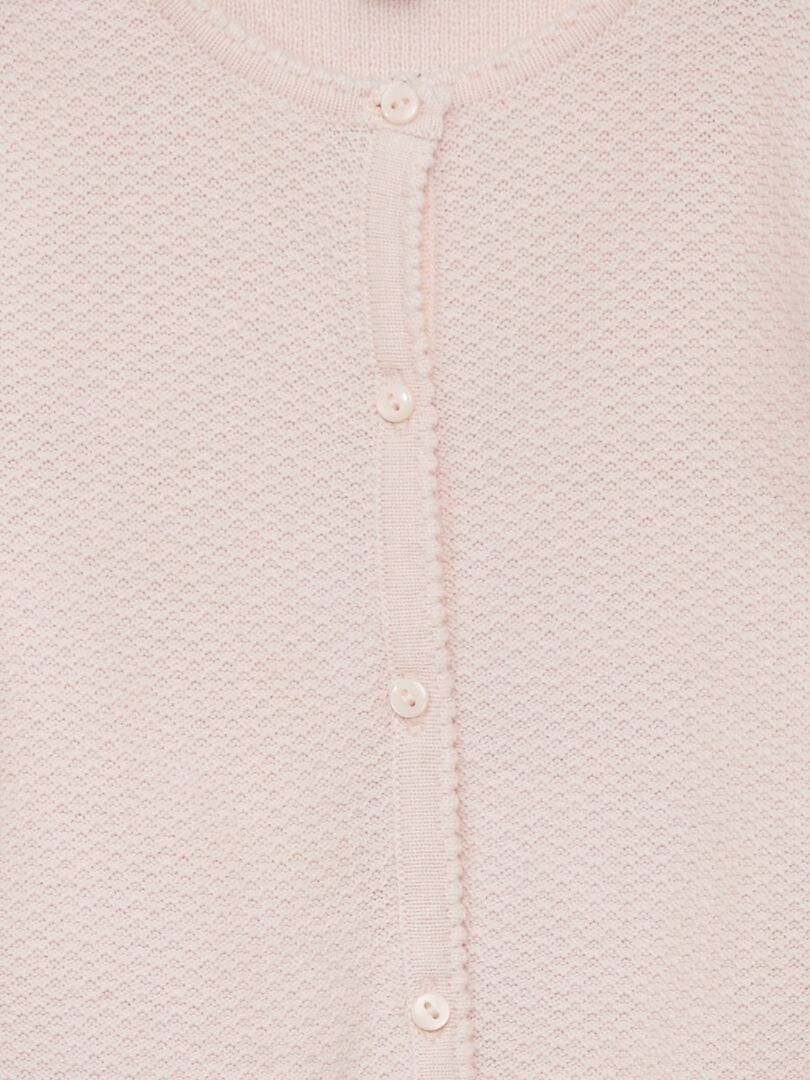 Cardigan in maglia fantasia - ROSA