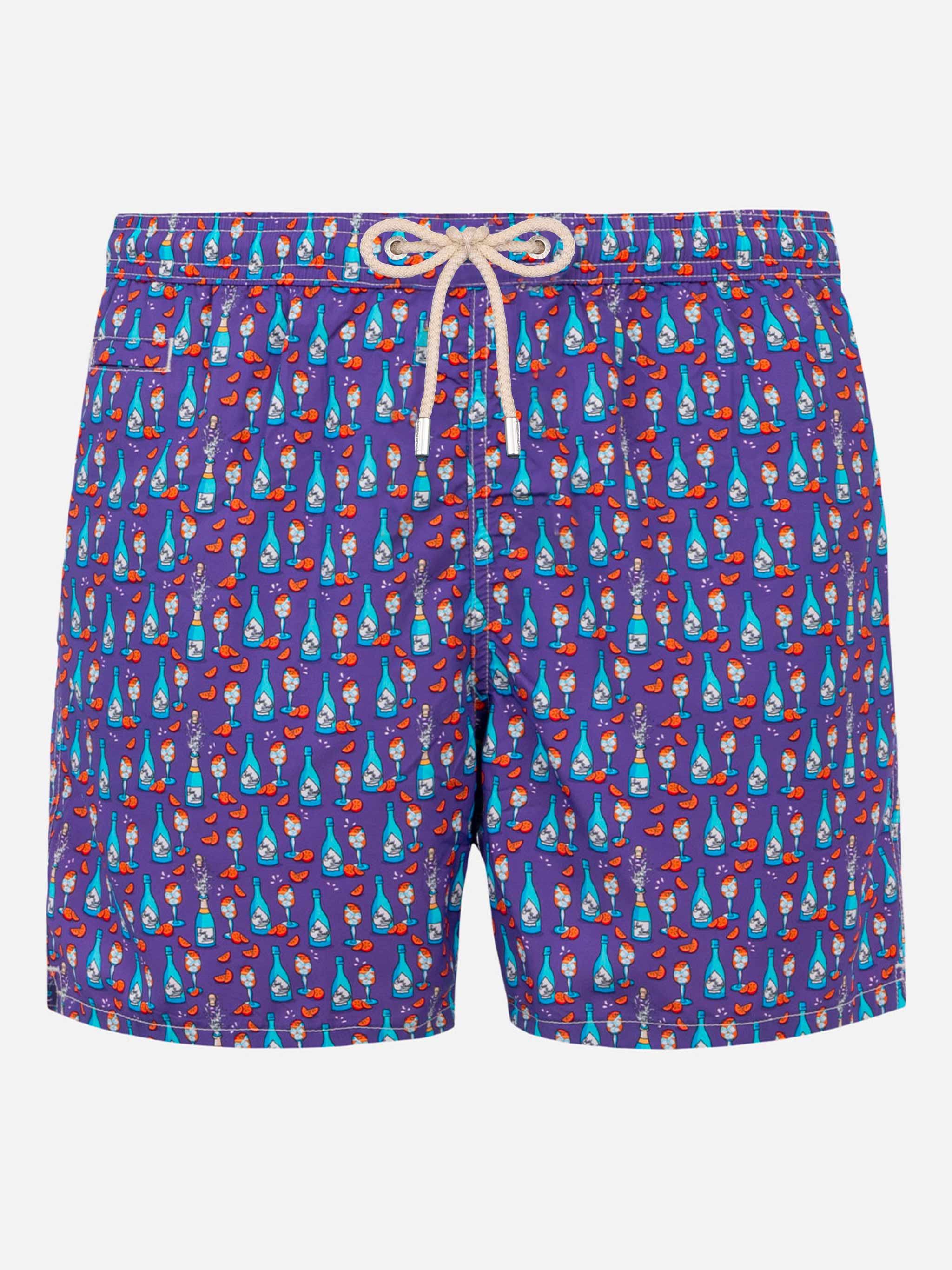 Costume da bagno da uomo in tessuto leggero con stampa Aperol Spritz |