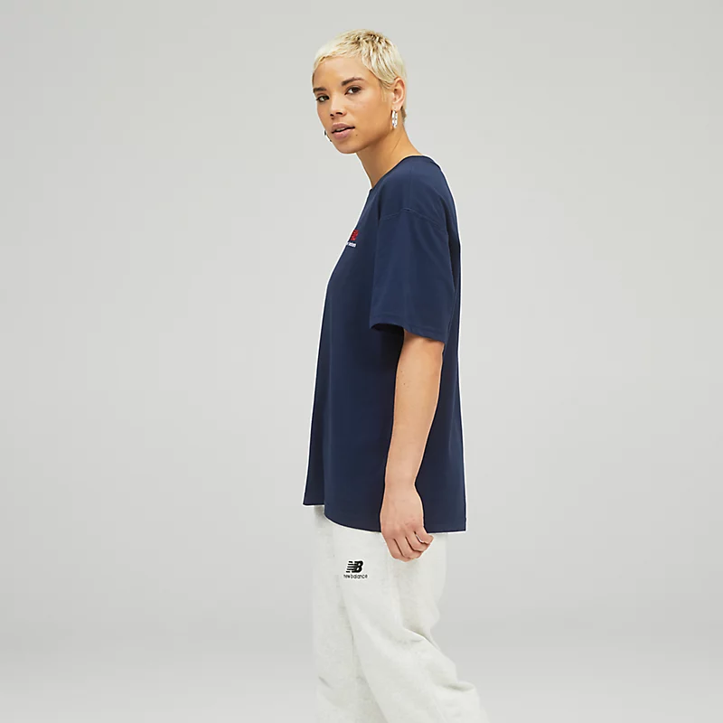 Unisexové bavlněné tričko Uni-essentials - NATURAL INDIGO