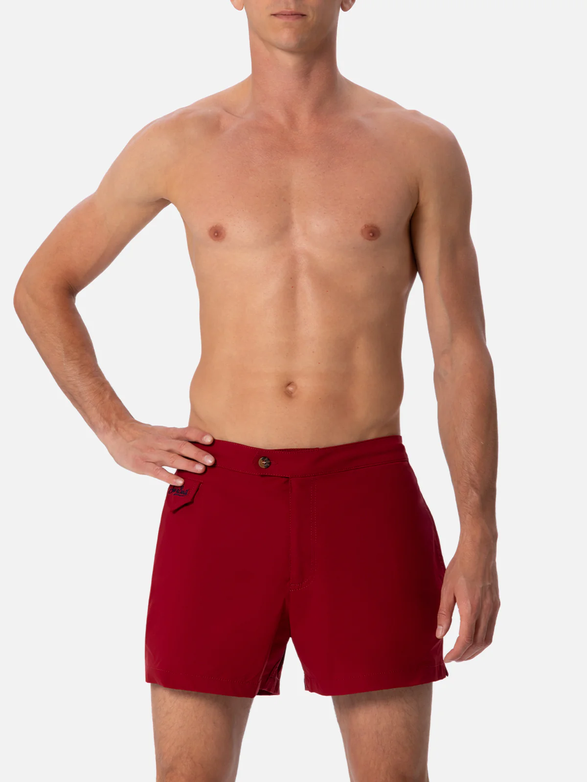 Harry's Slim Fit bordeauxrode zwembroek voor heren