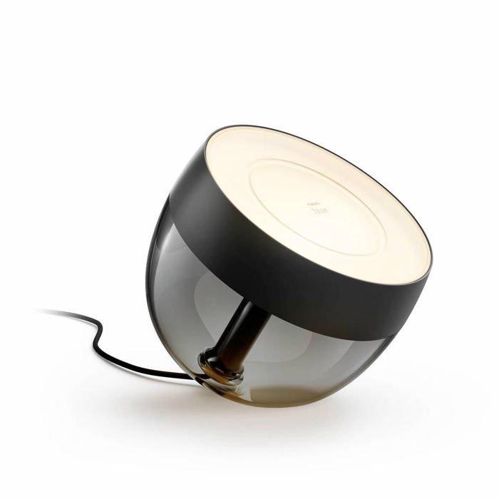Philips Hue White & Color Ambiance Iris Lamp, Bluetooth-compatibel, zwart, werkt met Alexa, Google Assistant en Apple.