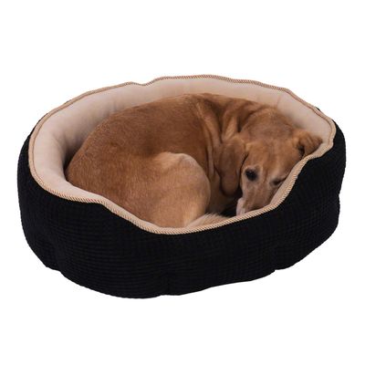 Cozy Kingdom Snuggle Bed - Black / Beige