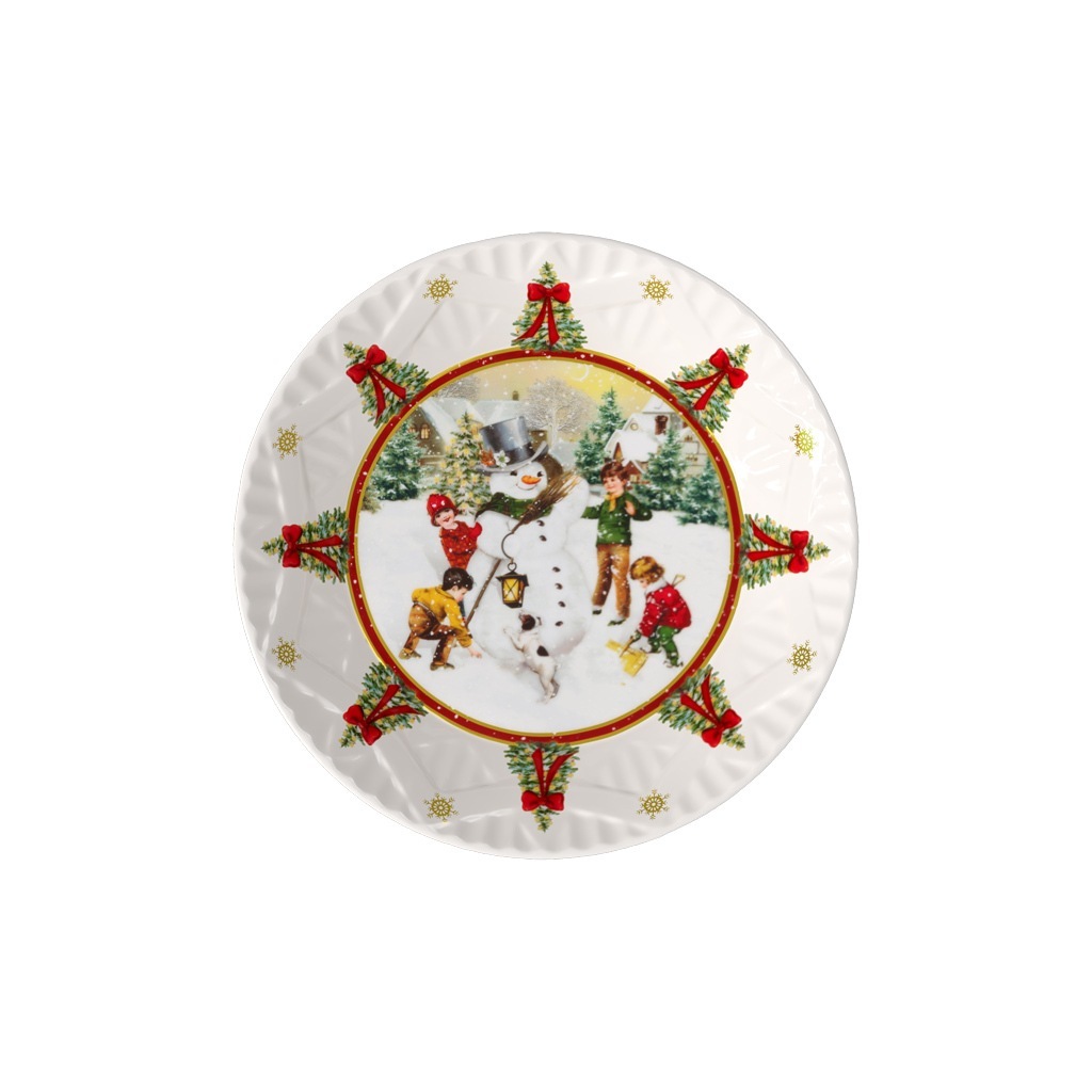 Große Schüssel von Villeroy & Boch, Schneemann-Spielzeugfantasie – 1 Stück