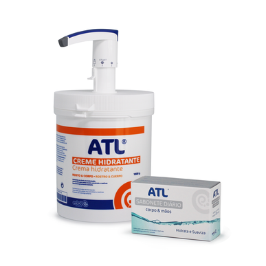 Crema hidratante Atl Pack para rostro y cuerpo 1000 g 105 g 1000 g 105 g