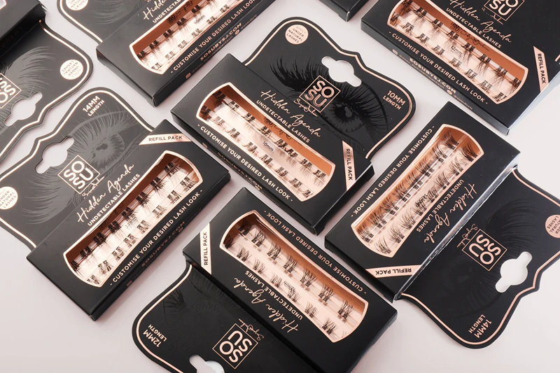 SOSU Cosmetics Hidden Agenda Undetectable Lashes knotenlose Wimpern