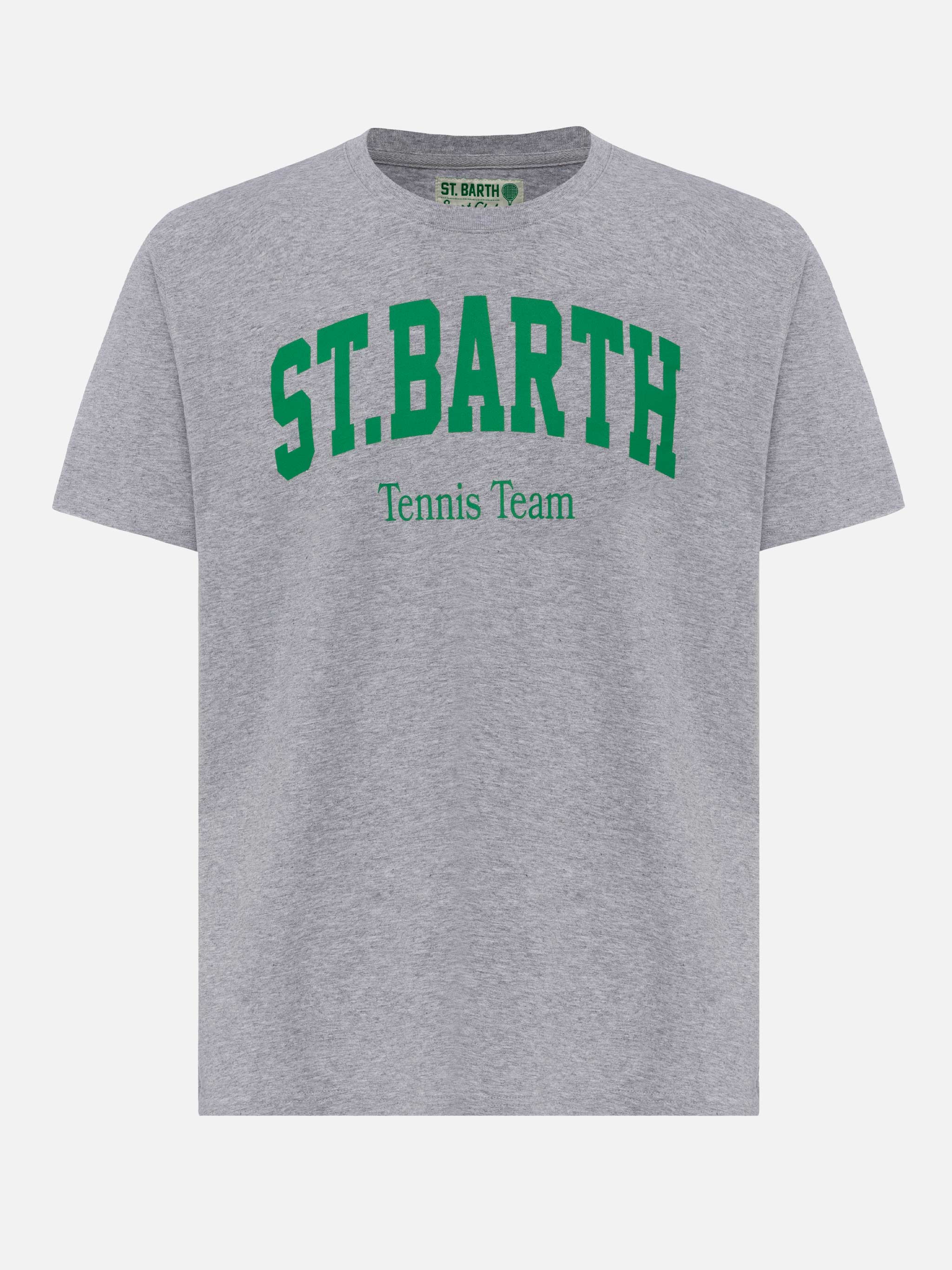 T-shirt Man in cotone organico con stampa St. Barth Tennis Club