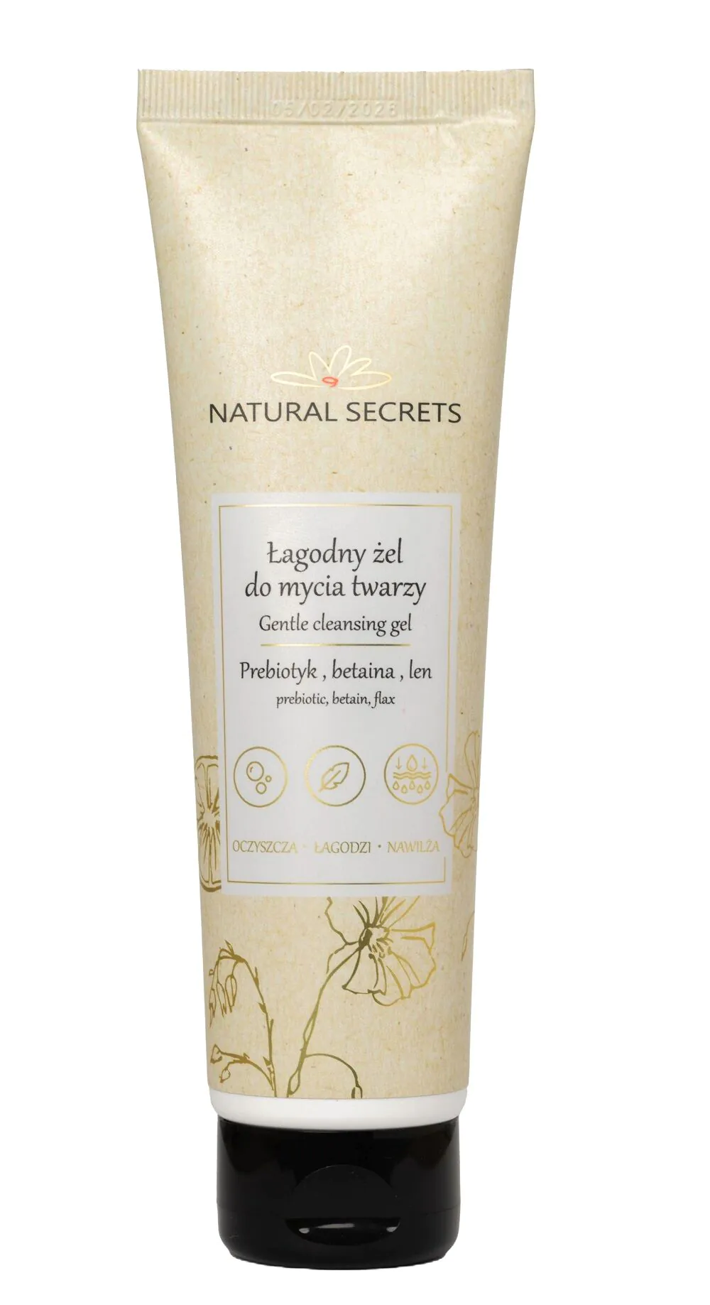 Natural Secrets Łagodny żel do mycia twarzy