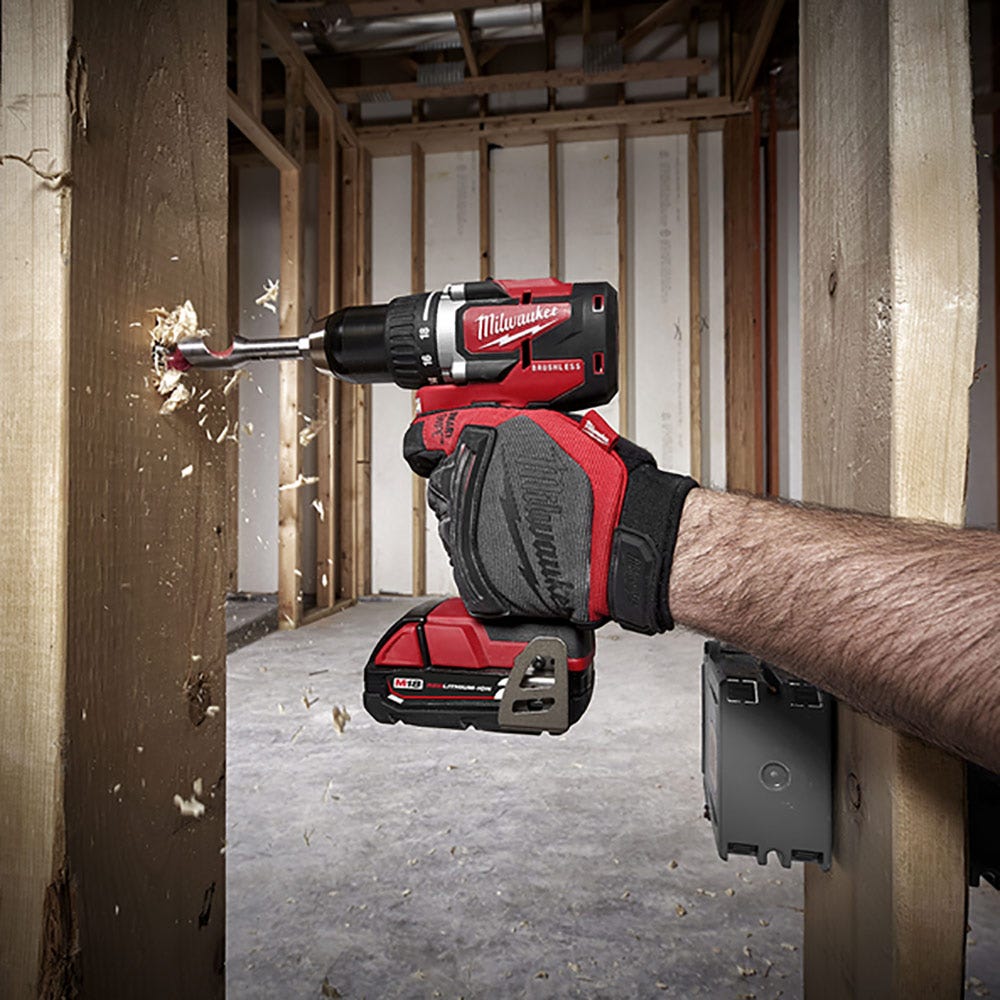 Børsteløs borekrone MILWAUKEE 18 V 13 mm Gen 3, hylse M18CBLDD-0