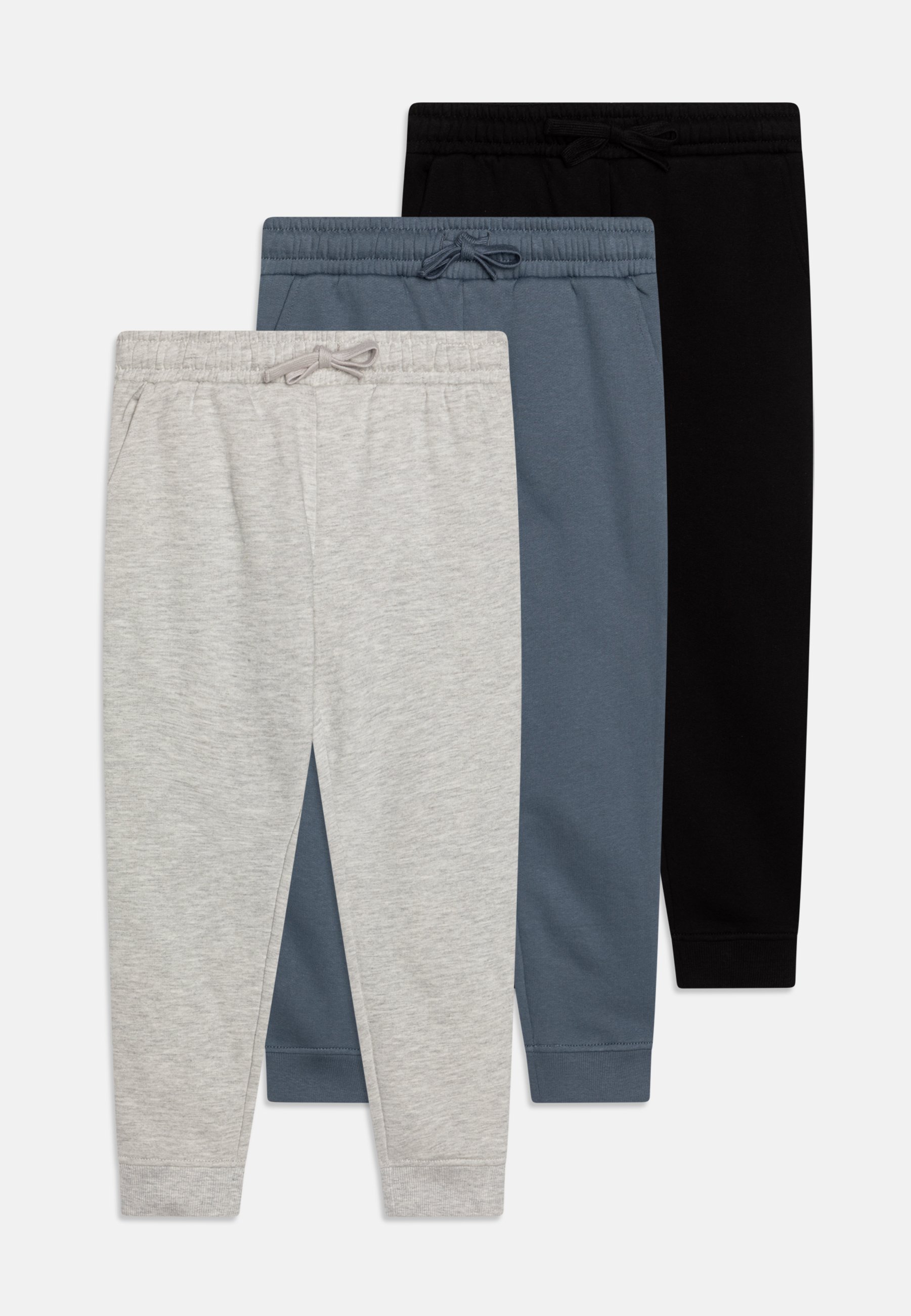 Friboo UNISEX 3-PACK - Trainingsbroek - gemêleerd lichtgrijs/blauwgrijs/zwart