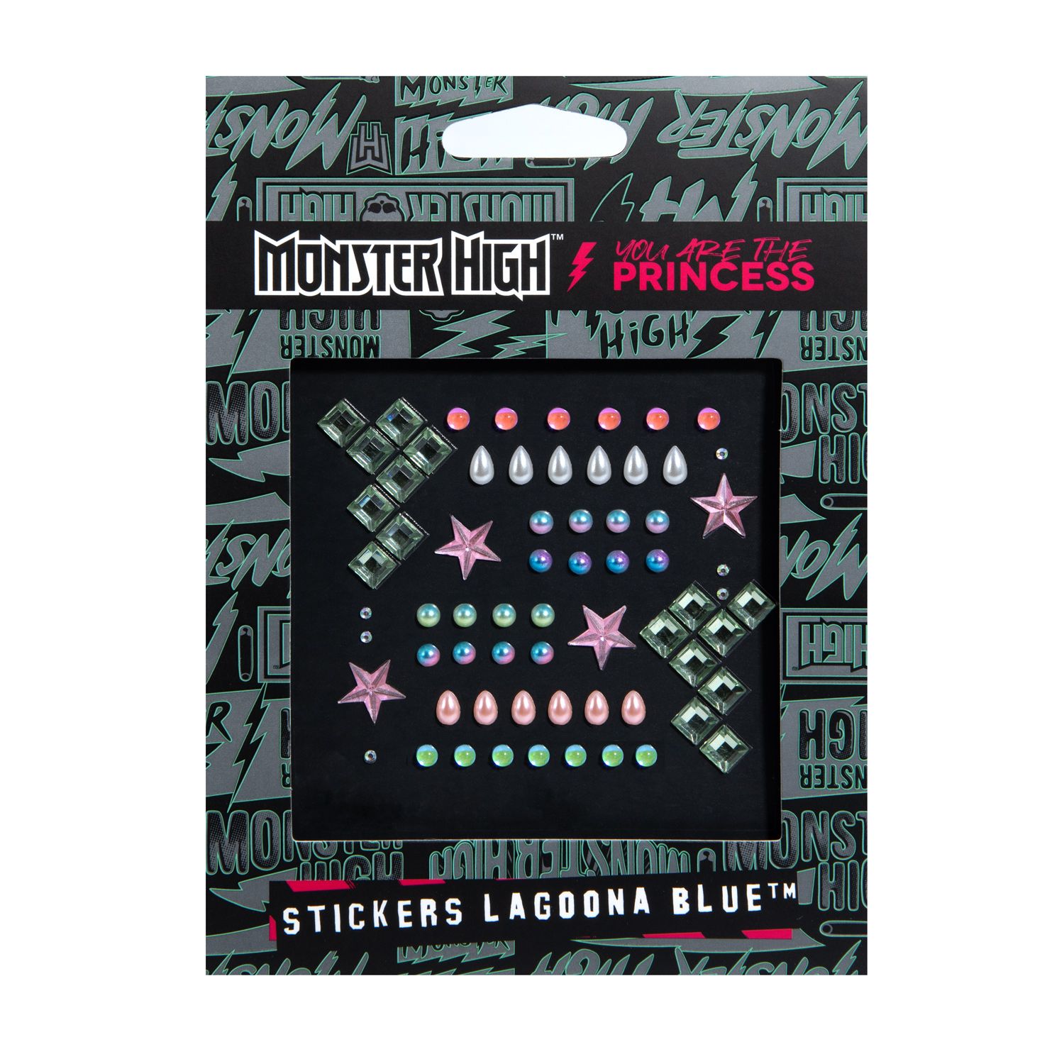 „Monster High™“ brangakmenių lipdukas „Lagoona Blue™“ Specialieji efektai ir personažų makiažas