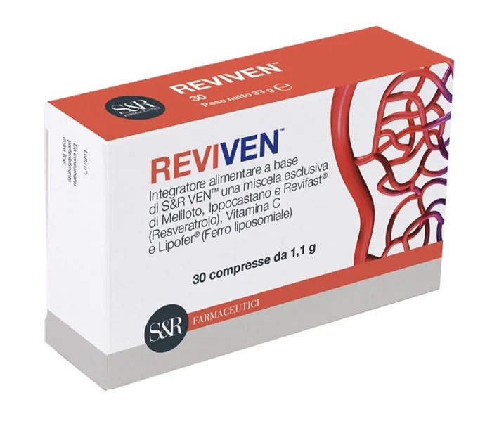 S&R PHARMACEUTICALS Reviven 30 comprimés Complément alimentaire pour favoriser la circulation veineuse