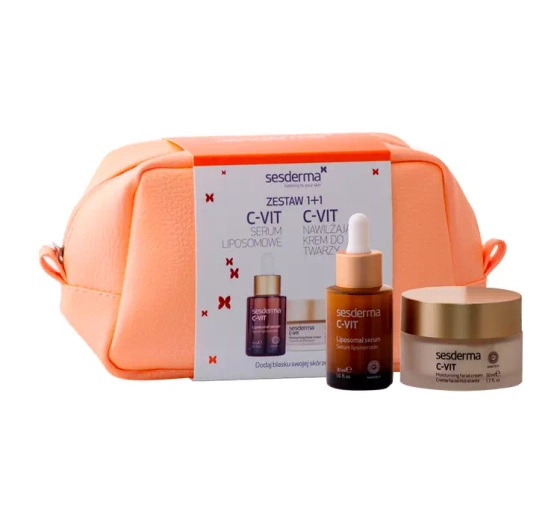 Sesderma C-Vit zestaw prezentowy w kosmetyczce serum 30 ml   krem 50 ml