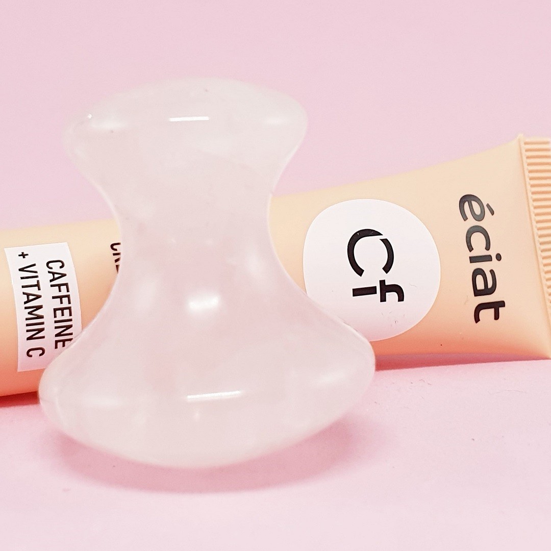 LAVAY Paris Set za njegu područja oko očiju – Blistavo lijepa! Gua Sha + krema za područje oko očiju – 1 komad