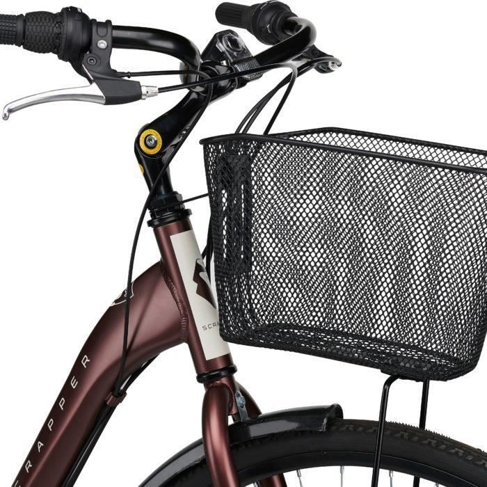 28 inch aluminium stadsfiets, maat M, uitgerust met 18 versnellingen, verstelbare stuurpen, Shimano derailleur en dubbele schijfremmen!