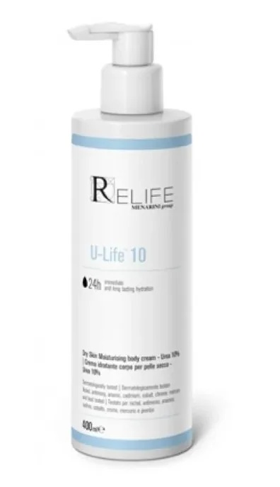RELIFE Crema Relife U-Life 10 400 ml - efecto hidratante y queratolítico