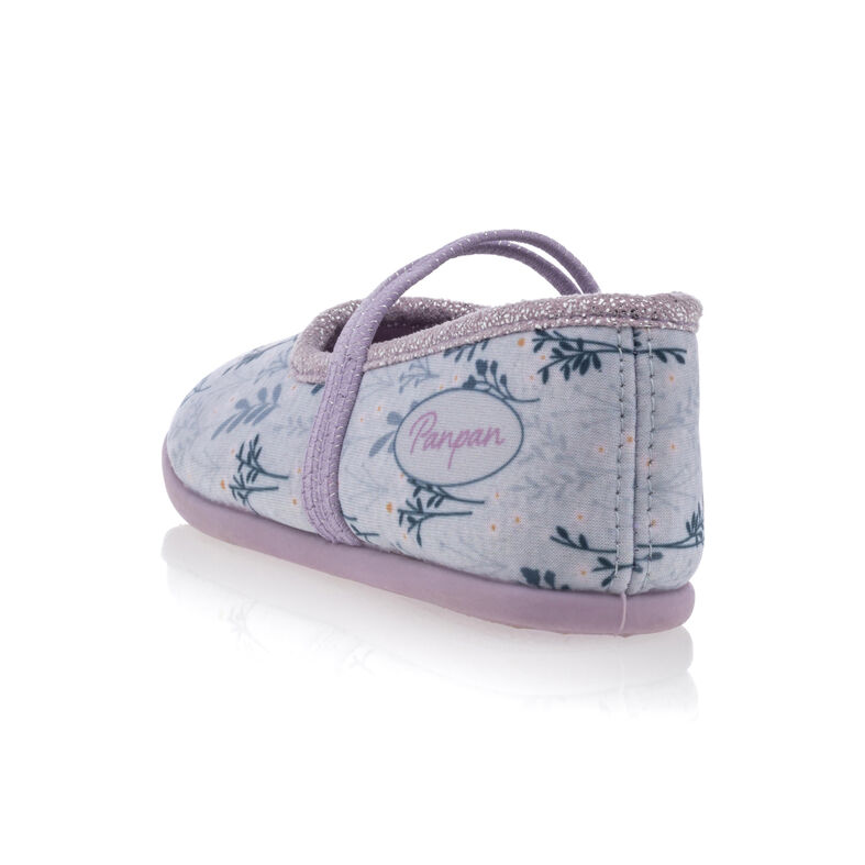 Pantuflas moradas para niña