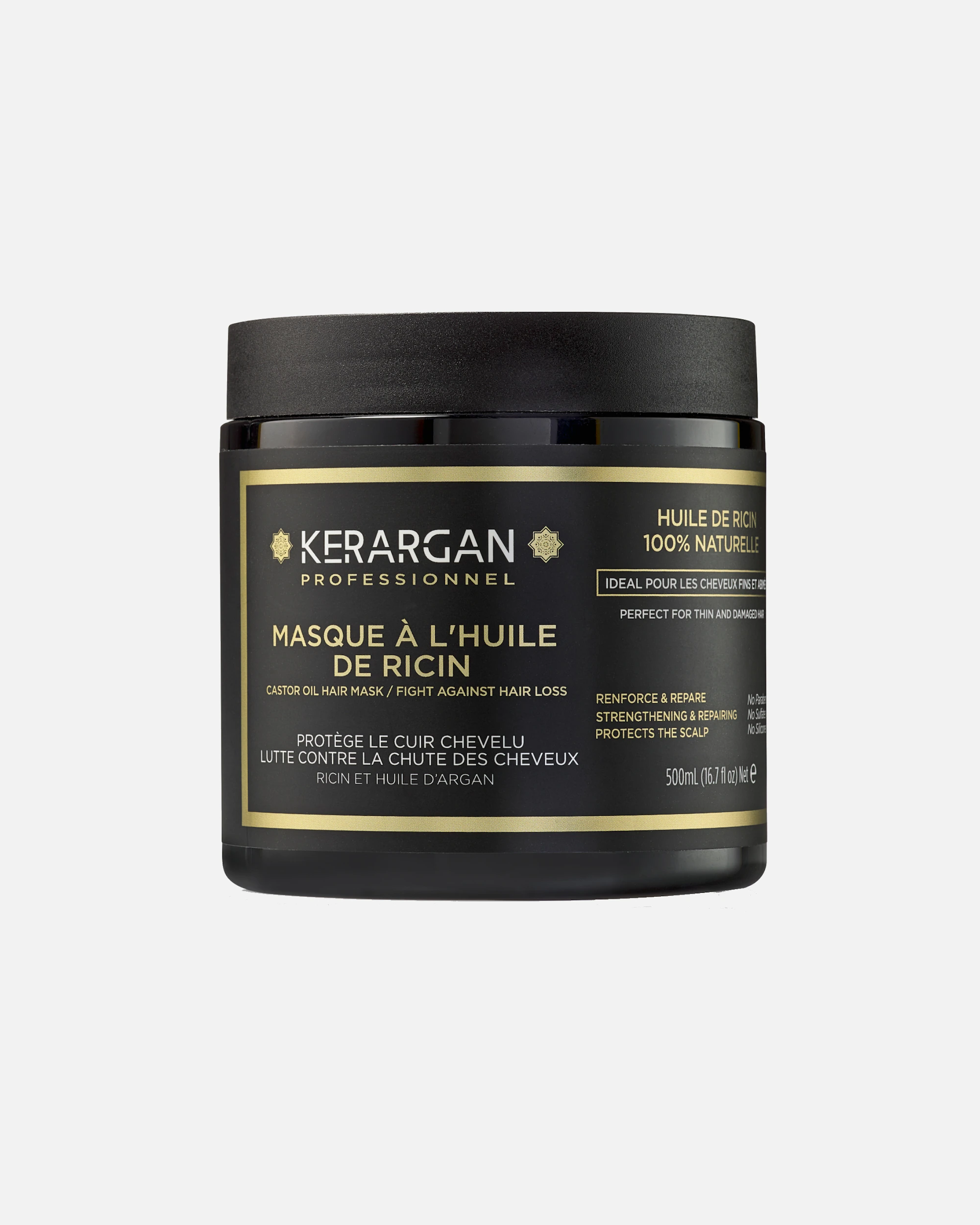 Kerargan Kerargan - Après-shampoing Hydratant à l'Huile de Coco Pour Cheveux Déshydratés et Abîmés - Hydratation Profonde