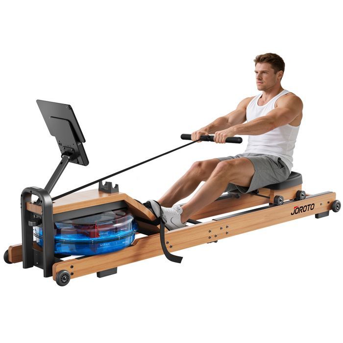 Rameur - JOROTO - MR260 - Capacité 120 kg - Bluetooth et application mobile - Résistance électromagnétique