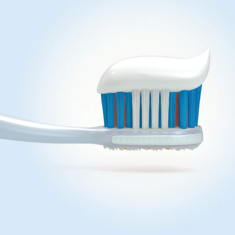Creme dental Elmex Caries Protection com flúor para proteção contra cáries.
