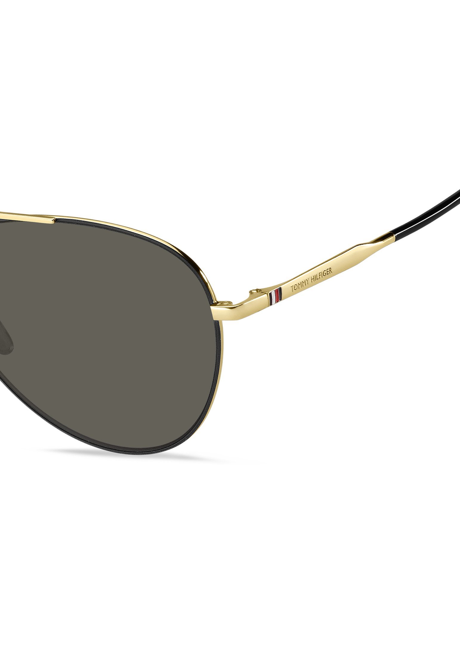Óculos de sol Tommy Hilfiger - preto e dourado