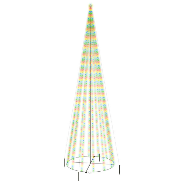 Ozdoba w kształcie choinki Wielokolorowe 800 x 230 cm vidaXL