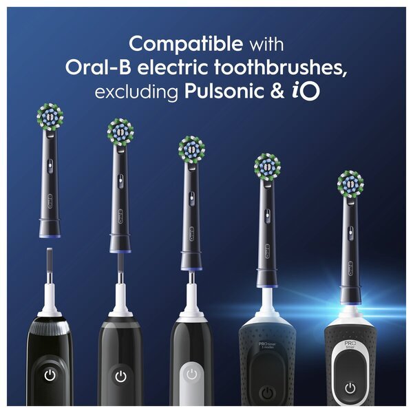 Hlavice kefky Oral-B Pro Cross Action<br>čierne, 8 kusov