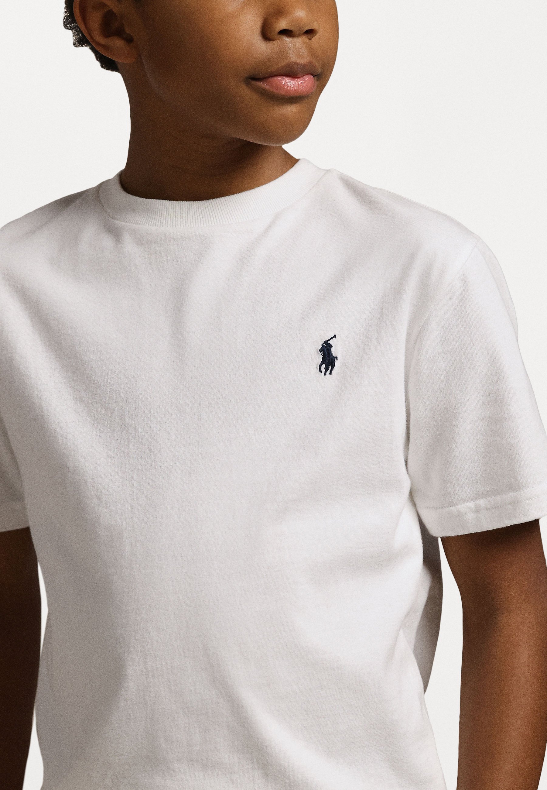 T-shirt girocollo in jersey di cotone Polo Ralph Lauren - T-shirt basic - bianca