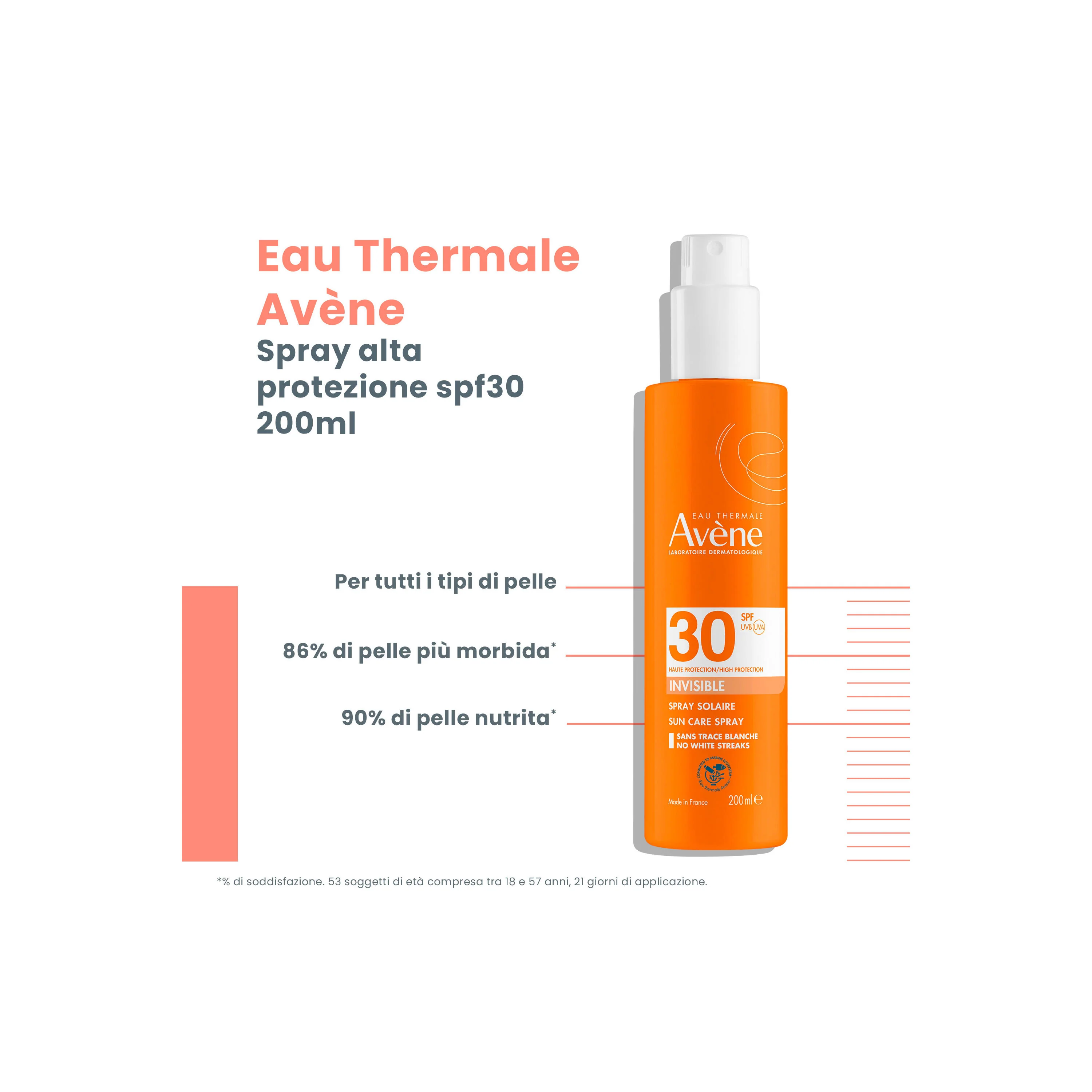 Suncare Spray Solare SPF30 - Spray solare corpo alta prot., Latte solare corpo alta prot.