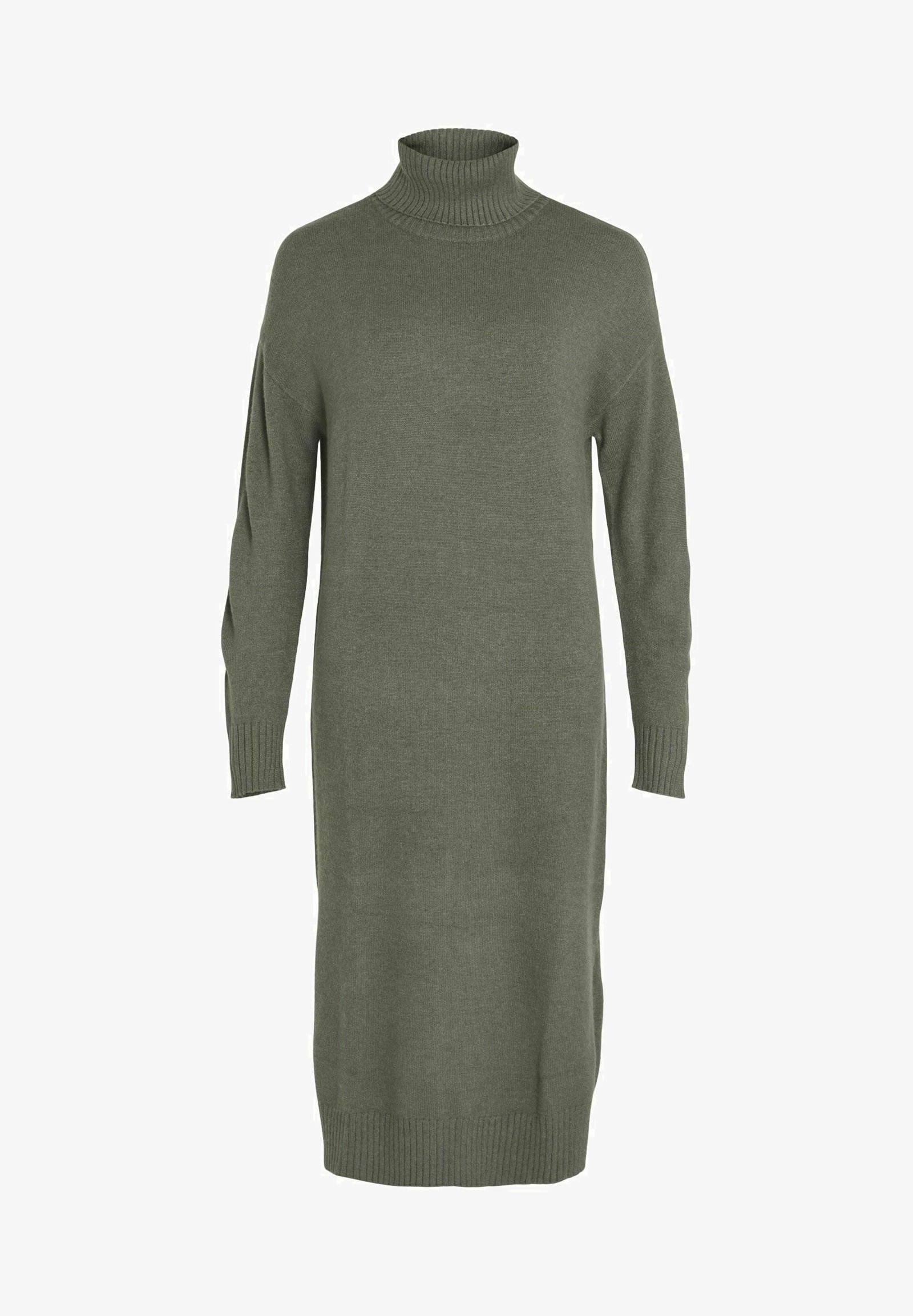 VILA VIRIL ROLL NECK MIDI - NOOS - Jumperkleid - Lorbeerkranz