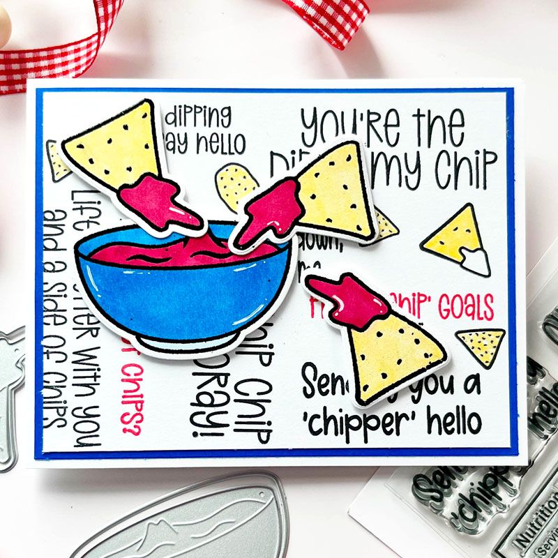 Chips Galore Sayings Clear Stamps Set of 9