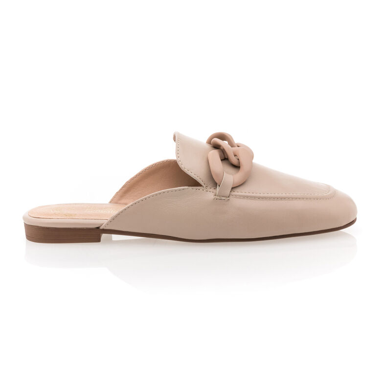 Zuecos/mules beige para mujer