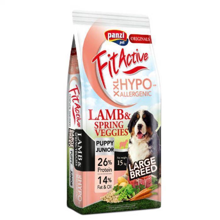 FitActive Originals - Chiot/Junior - Nourriture hypoallergénique pour chiots et jeunes chiens jusqu'à 1 an - Races grande - 15kg