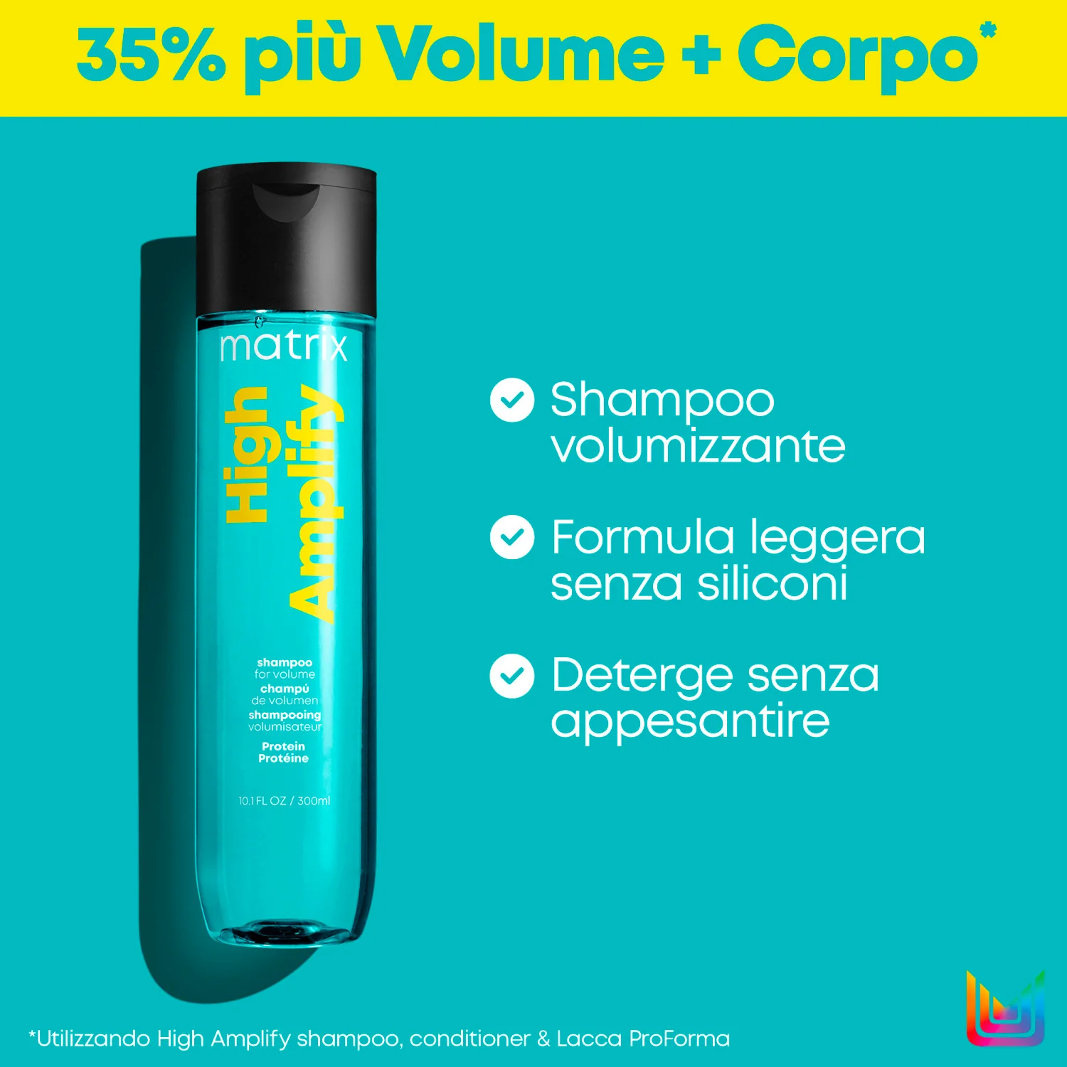 Total Results High Amplify Shampoo - Shampoo Volumizzante