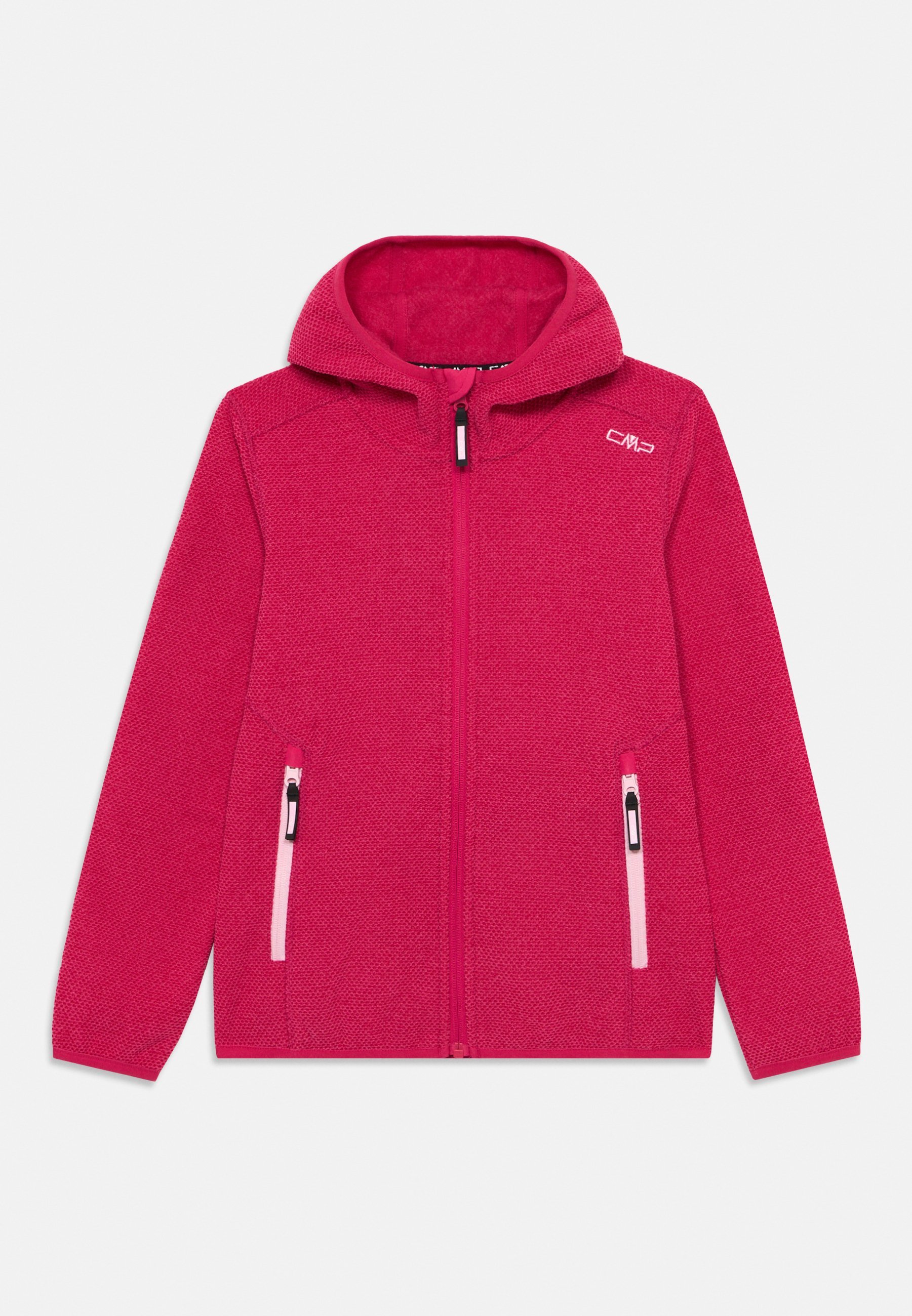 CMP KID G JACKET FIX HOOD UNISEX - Fleecejack - karmijnrood/roze